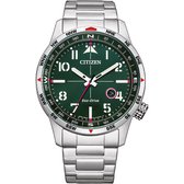 Citizen Herren-Uhren Analog Eco-Drive One Size Grün 32020859