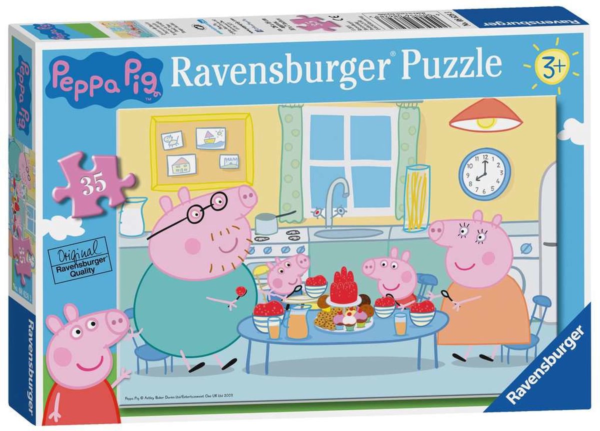 Ravensburger Peppa Pig Family Time Legpuzzel 35 stuk(s) Stripfiguren