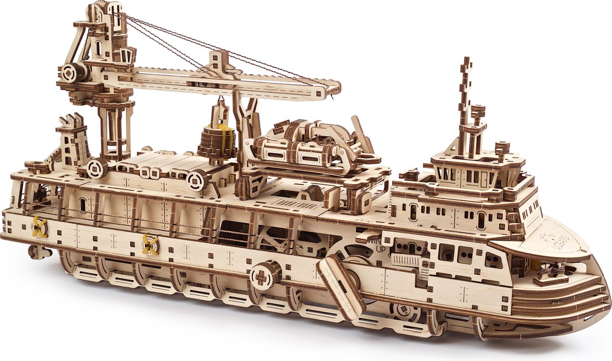 UGEARS Houten 3D Model - Onderzoeksschip — afbeelding 2