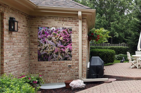 Chiffon de jardin Un bouquet contenant la fleur de statice - 100x100 cm