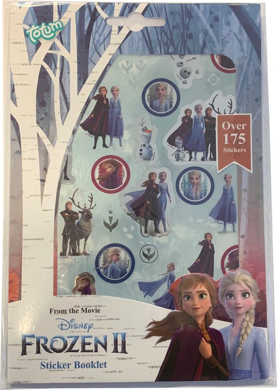 Totum Disney Frozen 2 - Stickerboek - 4 Vellen - 175+ Stickers - Totum