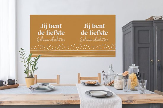 Peinture sur toile 160x80 cm - Décoration murale Fille - Motifs - Proverbes - Décoration murale murale salon - Décoration chambre - Accessoires de chambre - Peintures