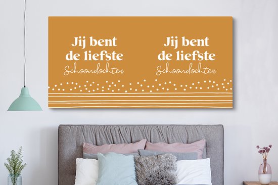 Peinture sur toile 160x80 cm - Décoration murale Fille - Motifs - Proverbes - Décoration murale murale salon - Décoration chambre - Accessoires de chambre - Peintures