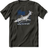 F-101 Vliegtuig T-Shirt | Unisex leger Kleding | Dames - Heren Straaljager shirt | Army F16 | Grappig bouwpakket Cadeau | - Donker Grijs - XL