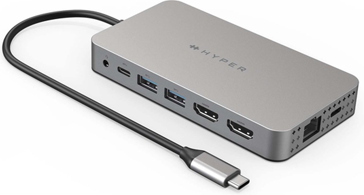 Hyper HyperDrive Dual HDMI 10-in-1 Travel Dock For M1 MacBook HDM1H (silicon motion)