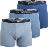 Punto Blanco Boxershort Heren | Ondergoed Heren Boxer | Blauw | Basix  3-pack 53438-40 765 L