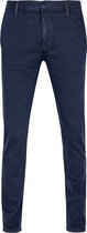 Alberto - Rob T400 Dynamic Chino Donkerblauw - Maat W 32 - L 32 - Slim-fit