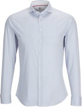 Desoto - Overhemd Strijkvrij Lichtblauw Streep - Maat 3XL - Slim-fit