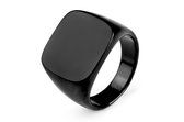 Di Lusso - Ring Quade - Stainless Steel - Zwart - Heren - 19.00 mm