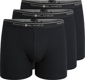 Punto Blanco Boxershort Heren | Ondergoed Heren Boxer | Zwart | Basix  3-pack 53438-40 090 L