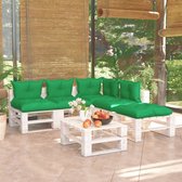 Decoways - 6-delige Loungeset met kussens pallet grenenhout