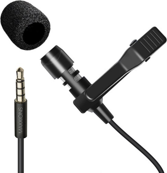 Maxxions Mini-Microfoon voor Smartphone - Aux 3.5mm Audio Jack Mini  Microfoon - Zwart | bol.com