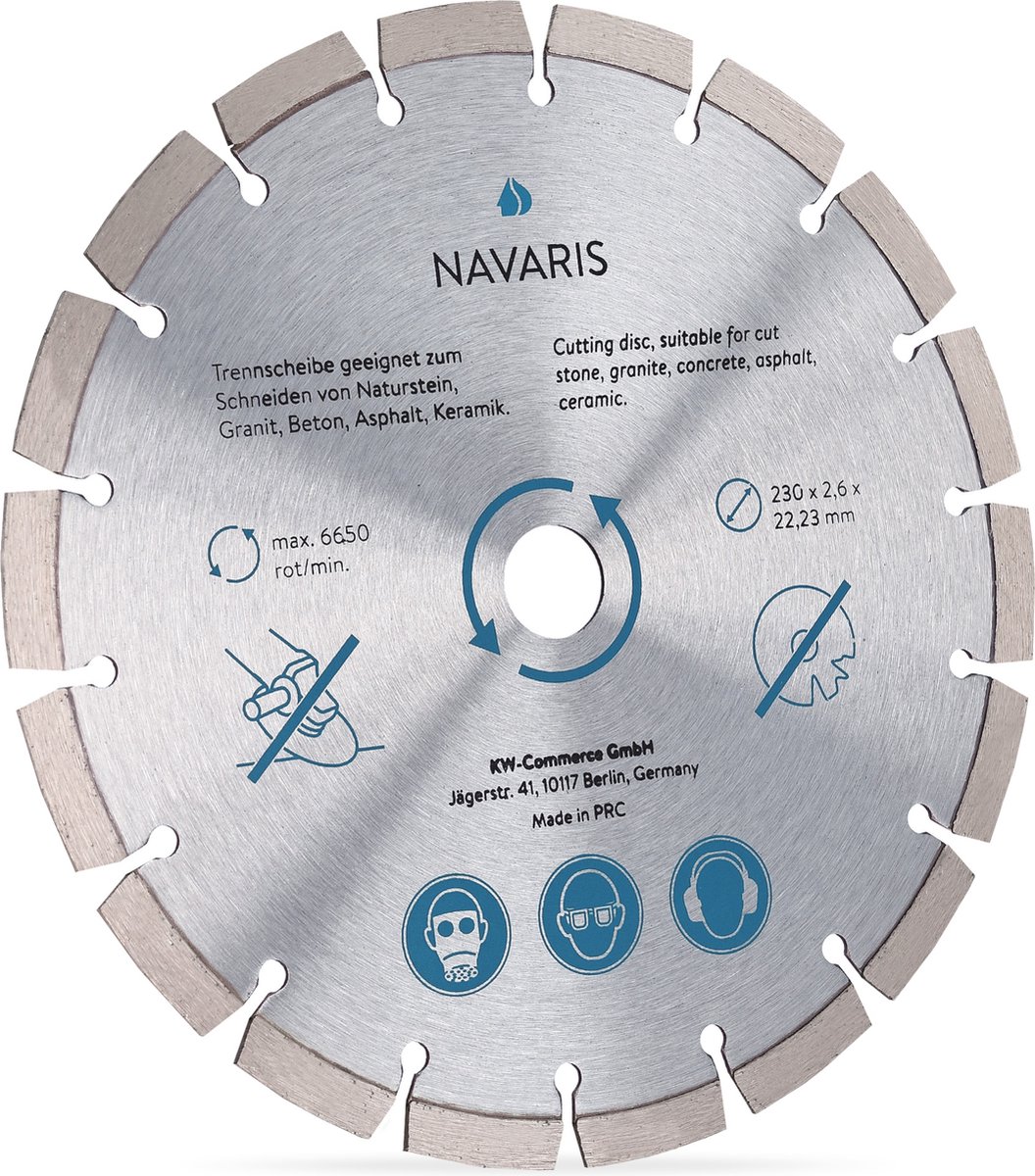 Disque diamant Navaris disque diamant - 1x disque flexible pour meuleuse  d'angle 