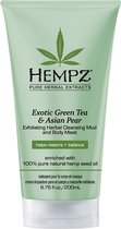 Hempz Exotic Green Tea & AsianPear Exfoliating Herbal Cleasing Mud and Body Mask