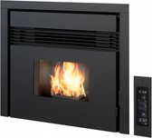 Open haard pelletkachel Cerino / Prezzemolo 7,5 kw zwart