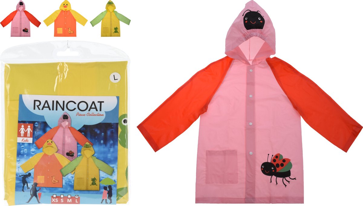 Regenjas print kinderen eend Maat M