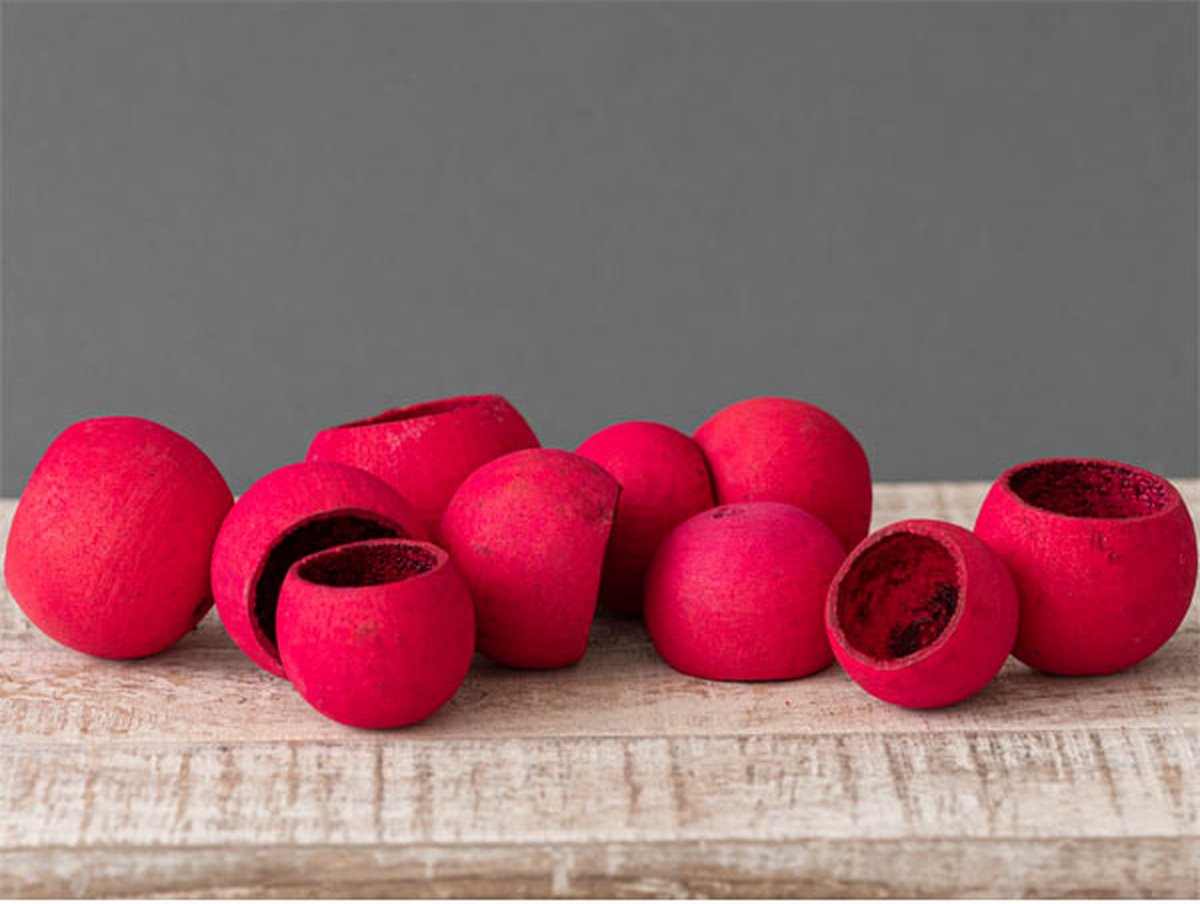 L28 Decoratie kokosnoot 076 -rood