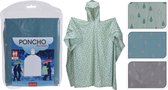 Regenponcho voor volwassenen blauw