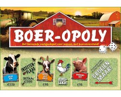 Opoly Boer-opoly - Humoristisch vastgoed spel in het Nederlands