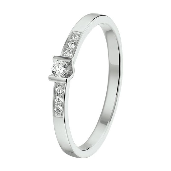 Bague TFT Diamant 0.085ct H SI Or blanc Palladium | bol.com