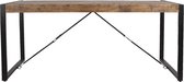 Eettafel 180*90*78 cm Bruin Hout / ijzer Rechthoek Eetkamertafel
