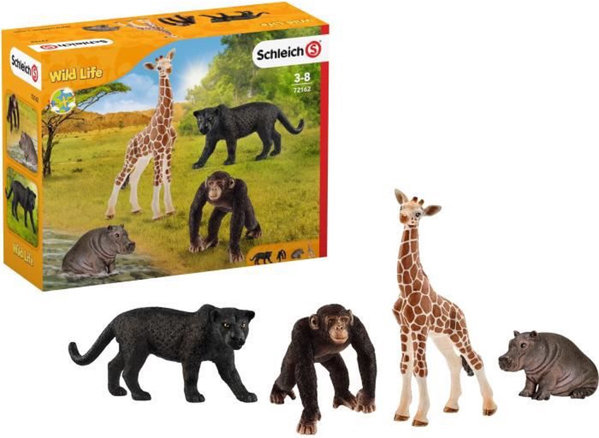 Schleich Wild Life Dieren 4 Stuks — afbeelding 2
