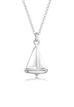 Elli Dames Halsketting Dames Zeilboot Hanger Maritiem in 925 Sterling Zilver