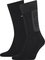 Tommy Hilfiger  2-Pack Logo Block Heren Sokken - Maat 43-46