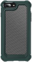 Backcover Shockproof Carbon Hoesje iPhone 7 Plus Legergroen - Telefoonhoesje - Smartphonehoesje - Zonder Screen Protector