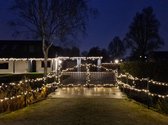 Kerstverlichting voor buiten 50 meter – 500 x warm wit LED – extra dikke kabels - waterdicht – sfeervol - inclusief aansluitsnoer - Professioneel