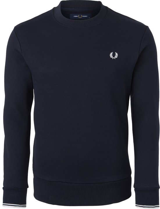 Fred Perry - Sweater Logo Navy - Heren - Maat XL - Regular-fit