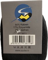 „Socke ©/Sneakersokken/Enkelsokken/Kleur:"Zwart"/Maat 36-42/4 Paar”