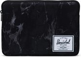 Herschel Anchor Laptophoes 12" inch - Black Marble | Macbook - Sleeve / Case / Hoes - Fleece Voering - Verstevigd Exterieur - Licht - Compact