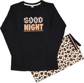 Zeeman kinder meisjes pyjama set - zwart - maat 146/152