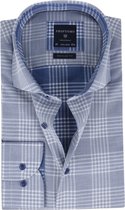 Profuomo - Originale Non Iron RF Ruit Donkerblauw - 40 - Heren - Regular-fit