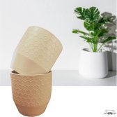 Bloempot- Set van 2 - plantenpot- oudroze
