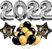 Decoratie pakket Oud & Nieuw | Versiering nieuwjaar | Folieballon 2022 | Happy new year