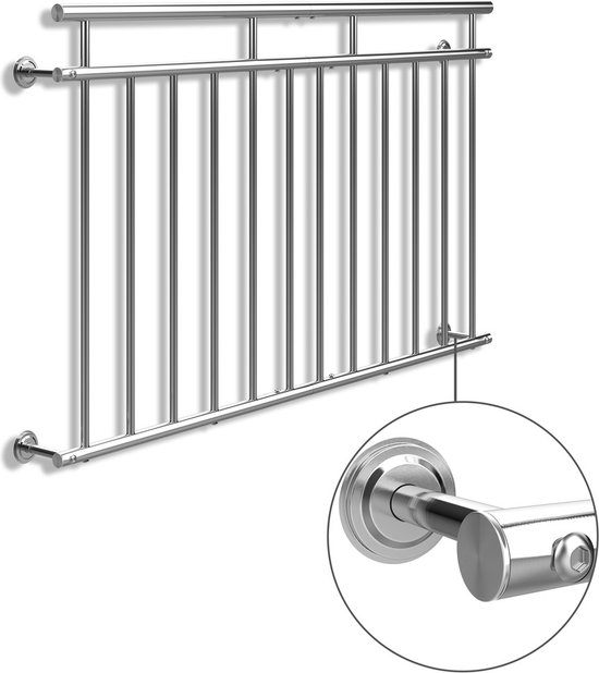 Aufun French Balcony Railing Stainless Steel Balcony Protection