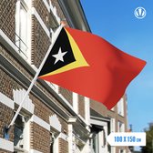 Vlag Oost-Timor 100x150cm - Glanspoly