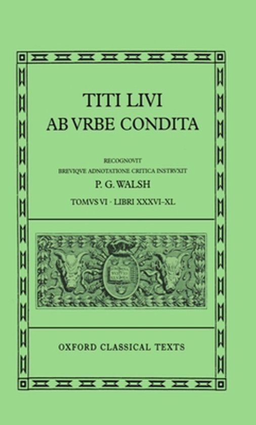 Oxford Classical Texts- Livy Ab Urbe Condita Books XXXVI-XL - cover