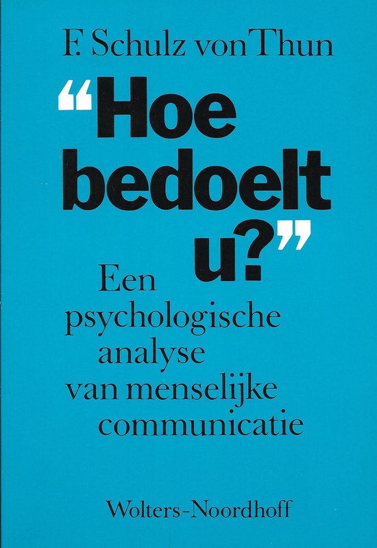 Hoe bedoelt u? - cover