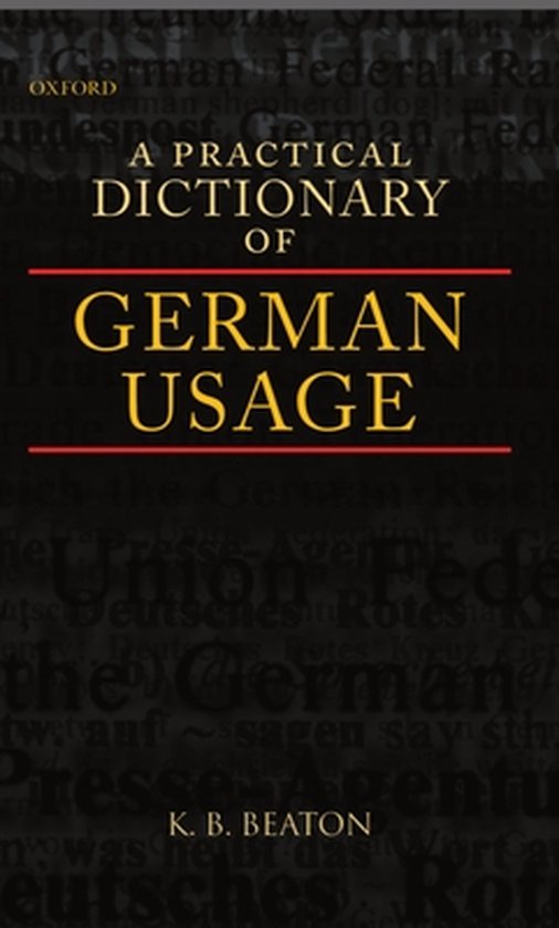 A Practical Dictionary of German Usage - cover