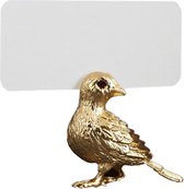 L'objet naamkaarthouder bird gold set van 6