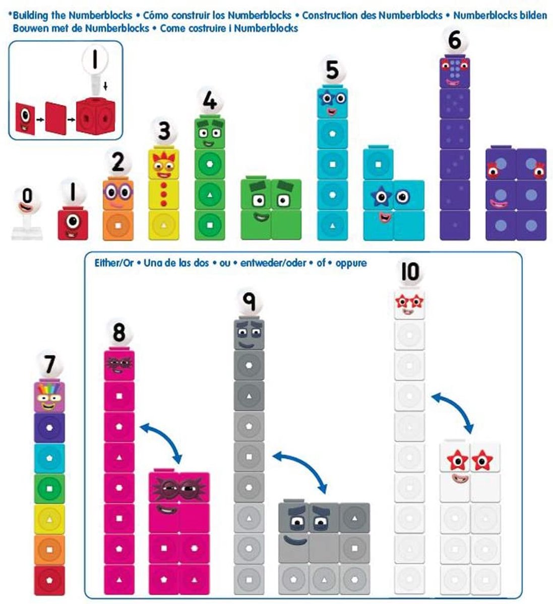 Learning Resources MathLink® Cubes Numberblocks® 1-10 Activity Set - 3+ — afbeelding 4