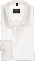 VENTI modern fit overhemd - mouwlengte 72 - wit - Strijkvrij - Boordmaat: 40