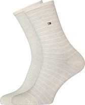 Tommy Hilfiger WOMEN SOCK 2P SMALL STRIPE Vrouwen Sokken Maat 35-38