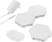 InnovaGoods Tilight Modular Magnetic LED Touch Panel Lights (set van 3) - Hexagon LED - Hexagon LED panelen - Nanoleaf - Verlichting