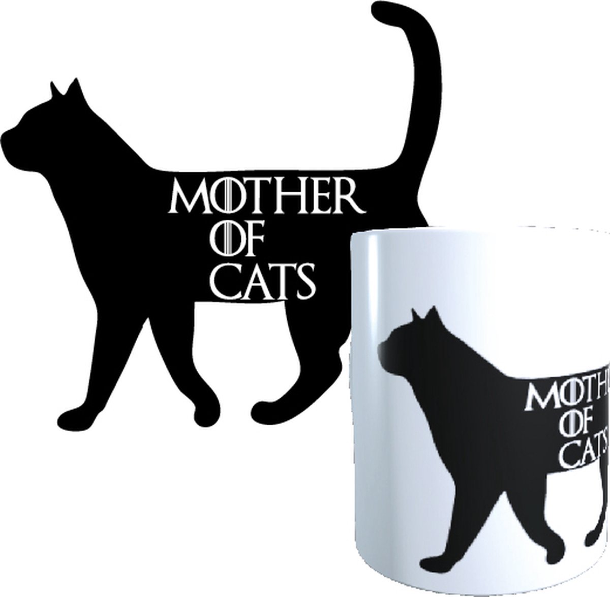 Mother of cats - fun mok - game of thrones - cats - funny - cadeau