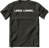 Lange Lummel - Snack T-Shirt | Grappig Verjaardag Kleding Cadeau | Eten En Snoep Shirt | Dames - Heren - Unisex Tshirt | - Donker Grijs - XXL