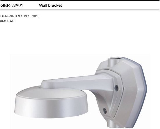 Dahua muurbeugel PFB203W voor dome bewakingscamera